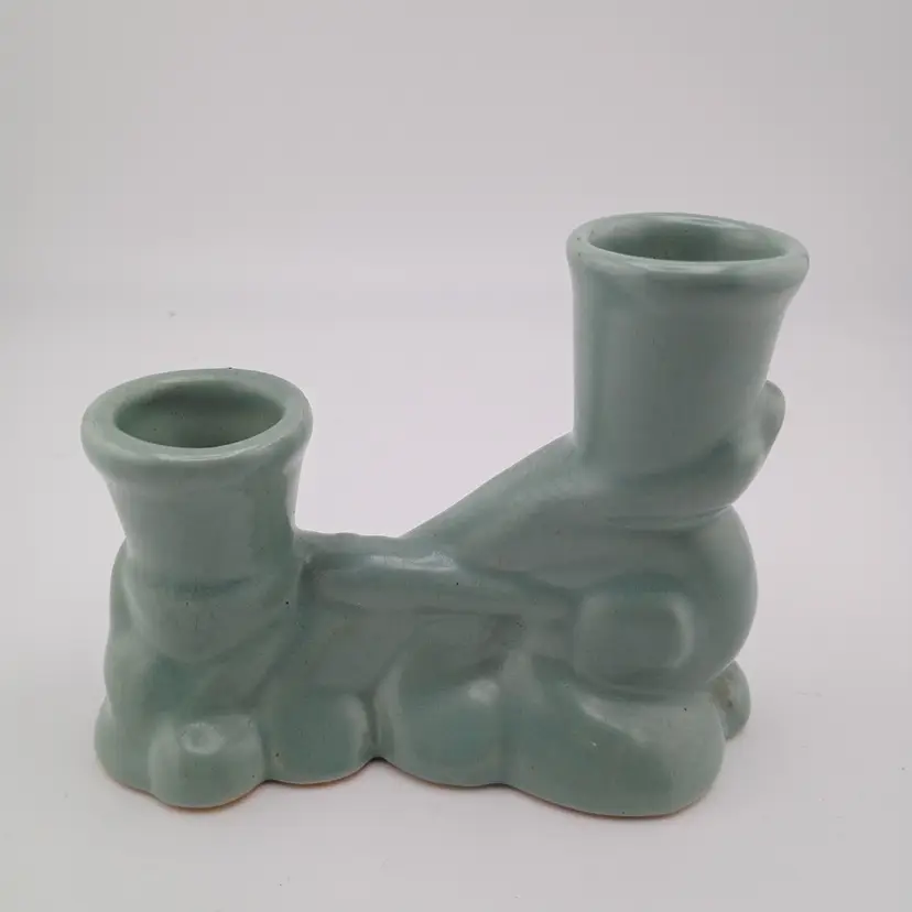 Frankoma Pottery double candleholder