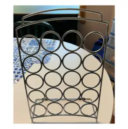 CHROME METAL POD COFFEE HOLDER