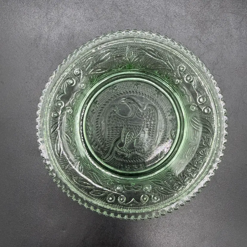 Art Glass Eagle Mini Collectors Plate