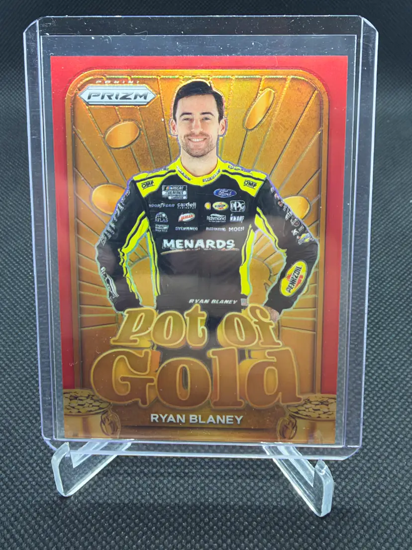 2024 Panini Prizm Racing Pot of Gold #11 Ryan Blaney Red /99 NASCAR Penske