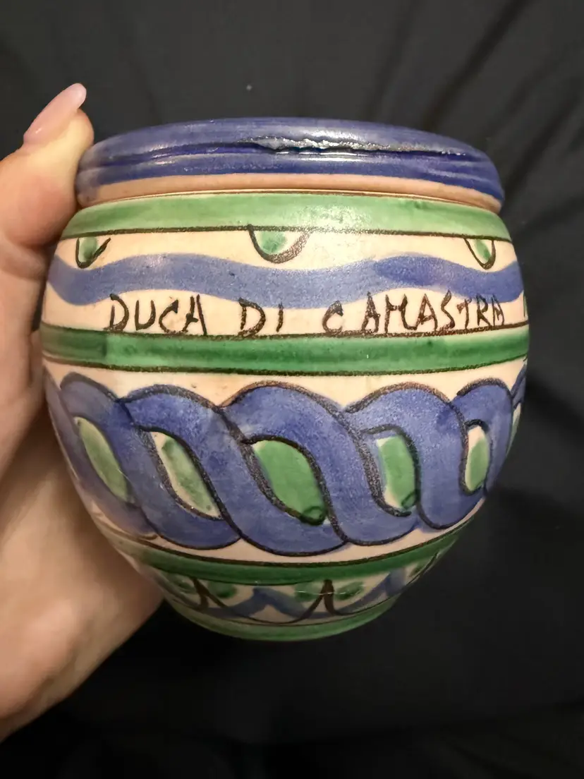Vintage Duca di Camastra Ceramic planter