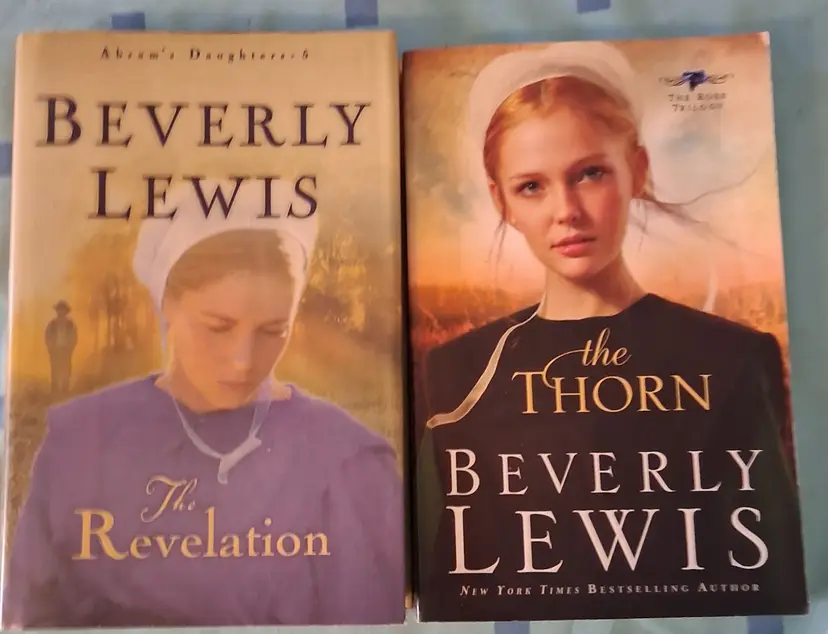 Christian Amish Fiction Books by Beverly Lewis-Lot of 2, 1 hardcover, 1 softcover