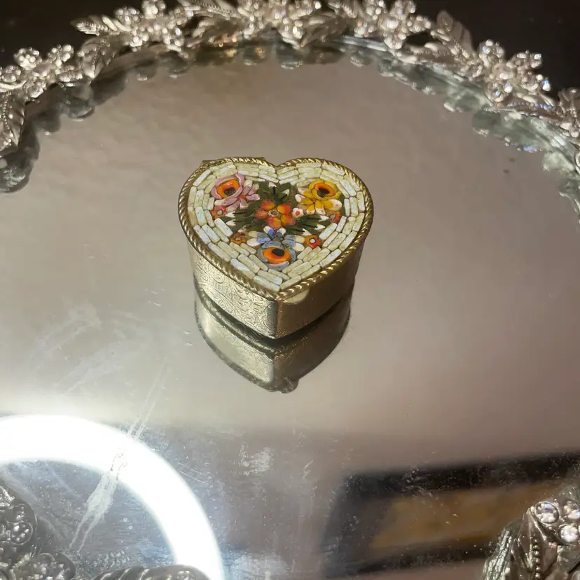 Gorgeous Micro Mosaic Made In Italy Pill Holder