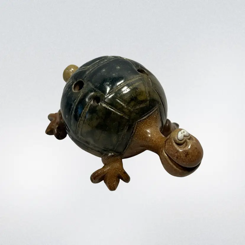 Ceramic Turtle Ocarina Wind Instrument Vessel Flute |