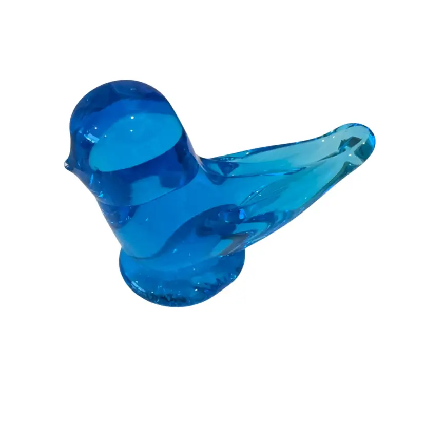 Vintage Blue Bird of Happiness - Signed Ron Ray 1995 4”