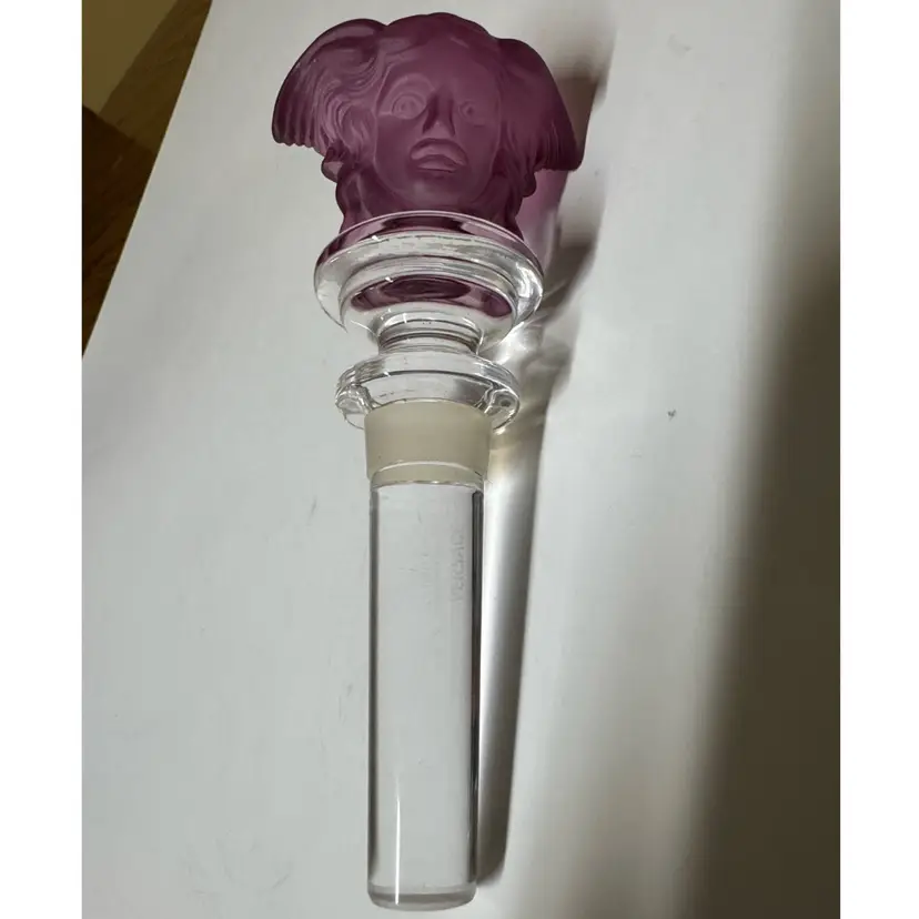 Versace Medusa Amethyst Purple Crystal Wine Bottle Stopper Rosenthal