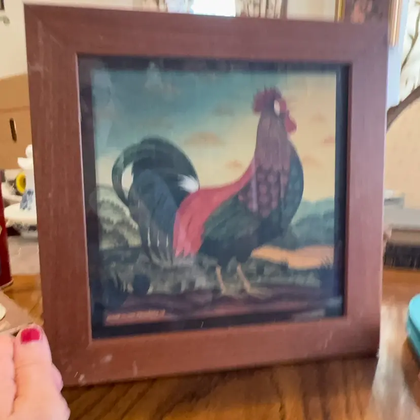 1998 Rooster Framed