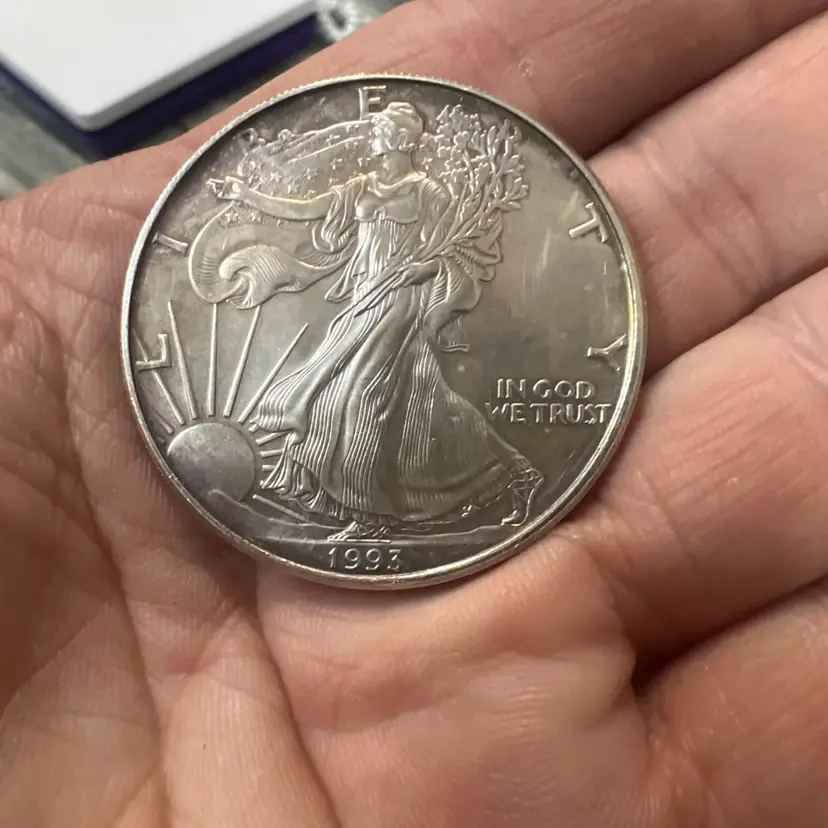 $1 Offer 1993 American Silver Eagle 1 Troy Oz .999 Fine Silver