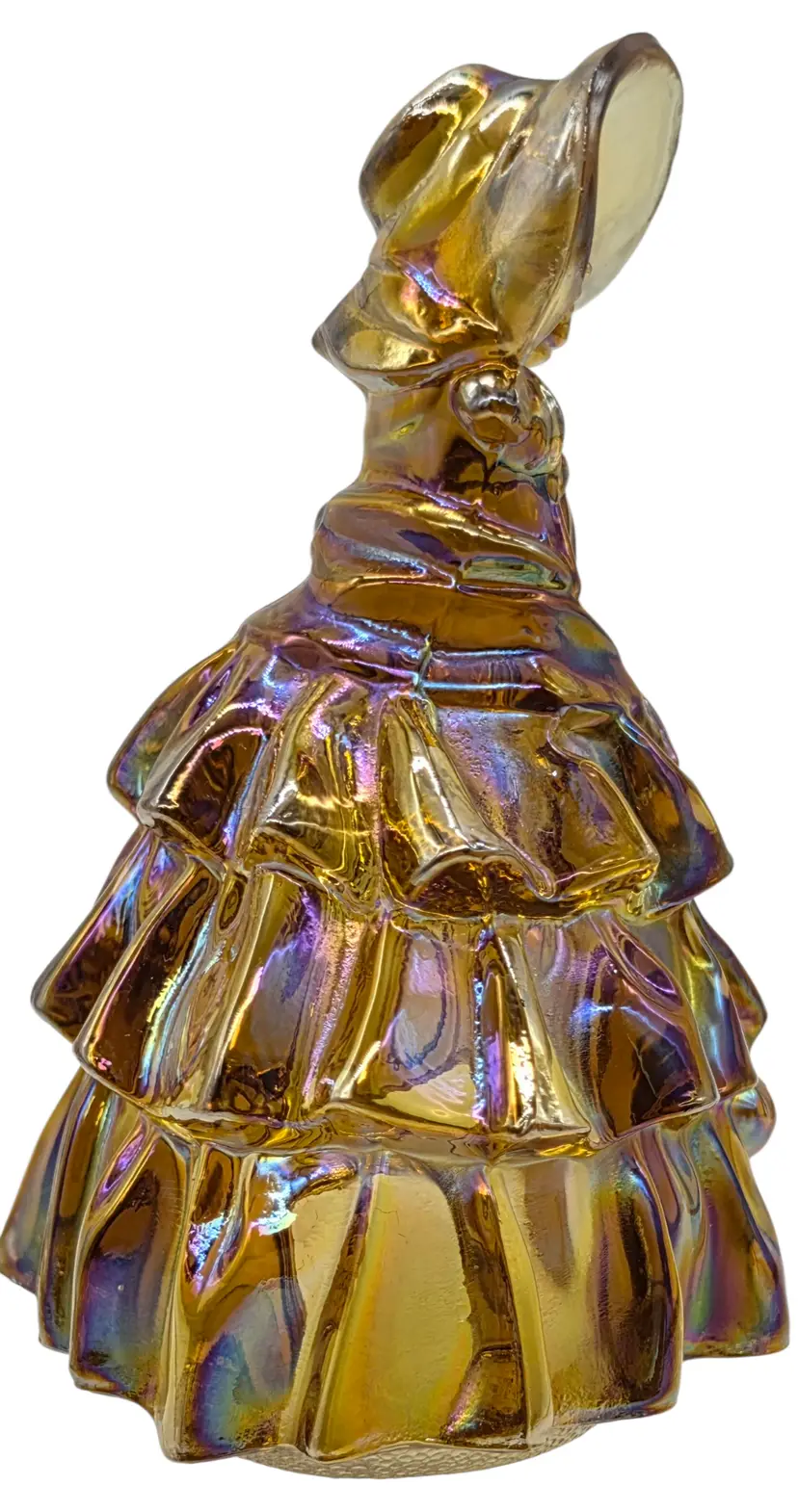 Wheaton Glass 1960’s AMBER Carnival Glass Southern Belle