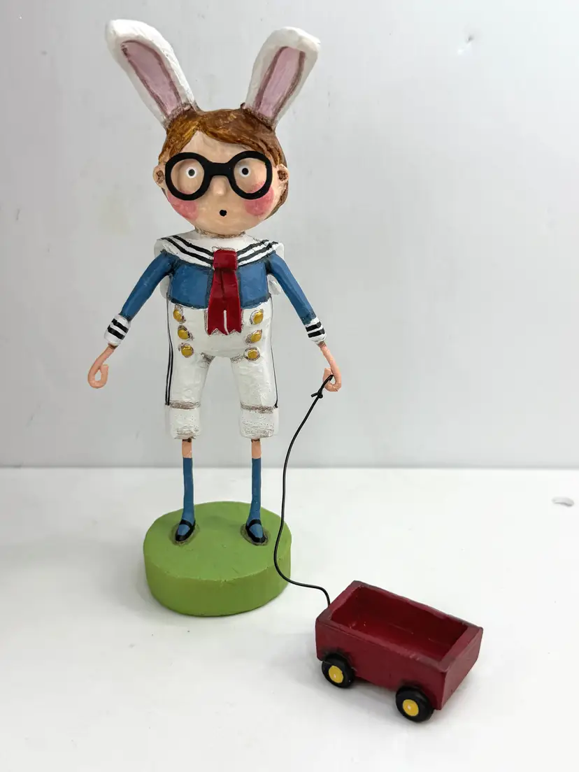 Lori Mitchell Wardy's Wagon Easter Bunny Sailor Figurine ESC 11140 A1035