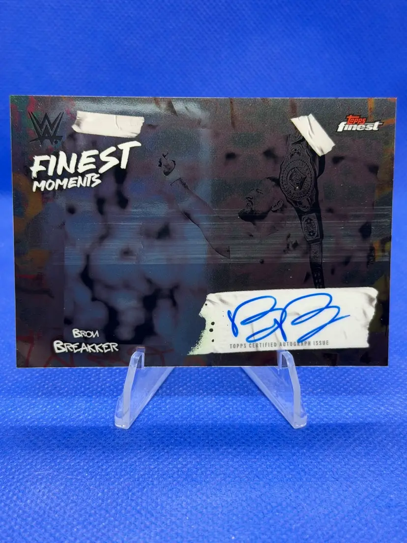 Bron Breakker 2025 Topps Finest WWE Finest Moments Auto