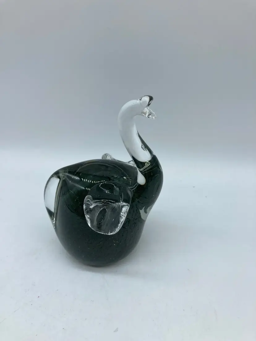 Grey/Green Glass Elephant