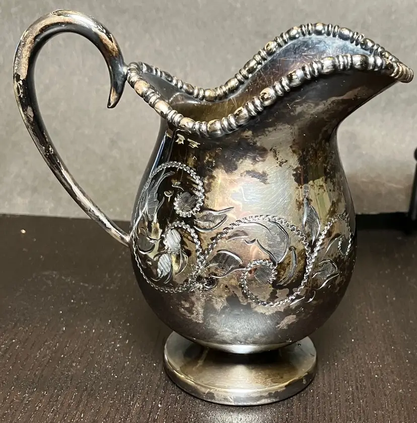 VTG Silver plated Creamer Pitcher Sheffield England