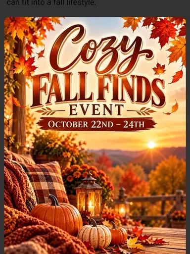 Cozy Fall Finds Event