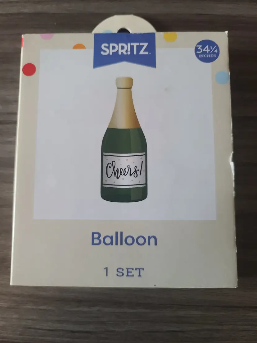 Champagne bottle Cheers balloon