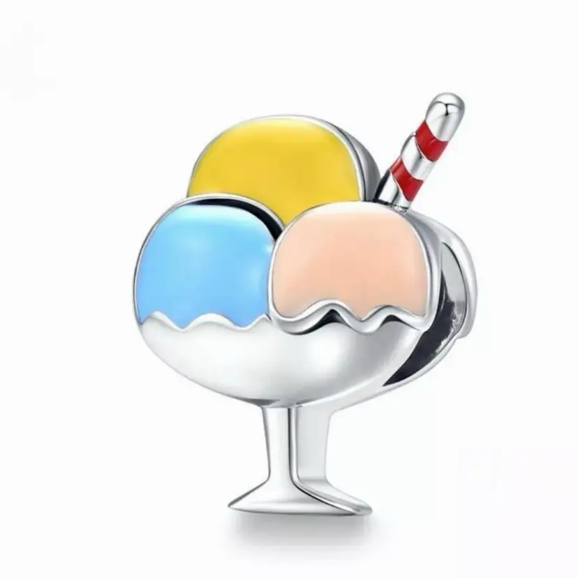Multi Color Ice Cream Scoop European Charm - Collectable Limited Edition