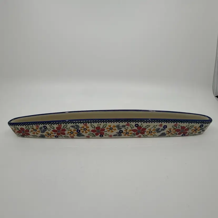 NWOT Polish Pottery Unikat Stoneware Olive Dish