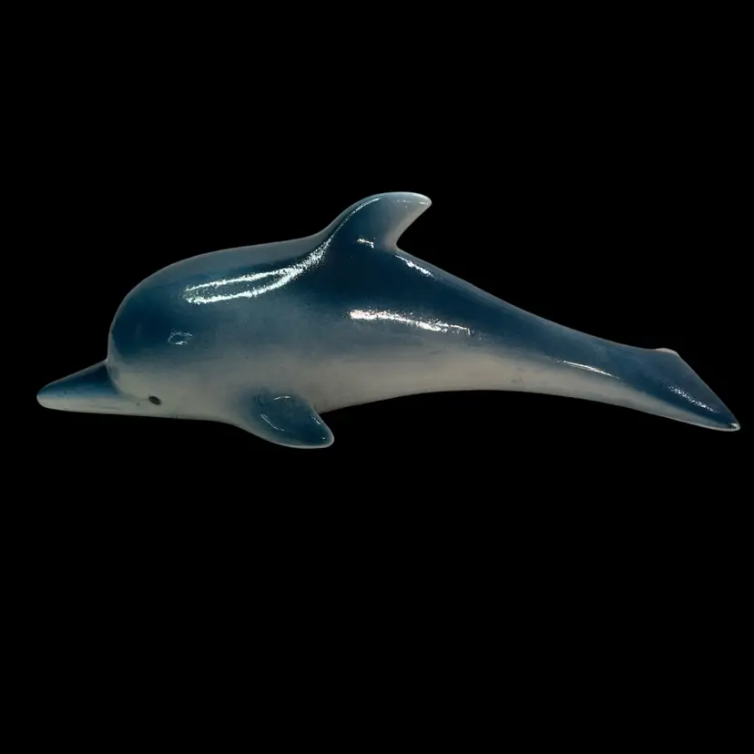 Vintage Porcelain Dolphin Figurine