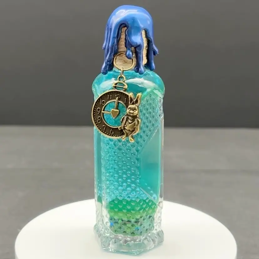 White Rabbit Inspired Potion Bottle - Made by Me!