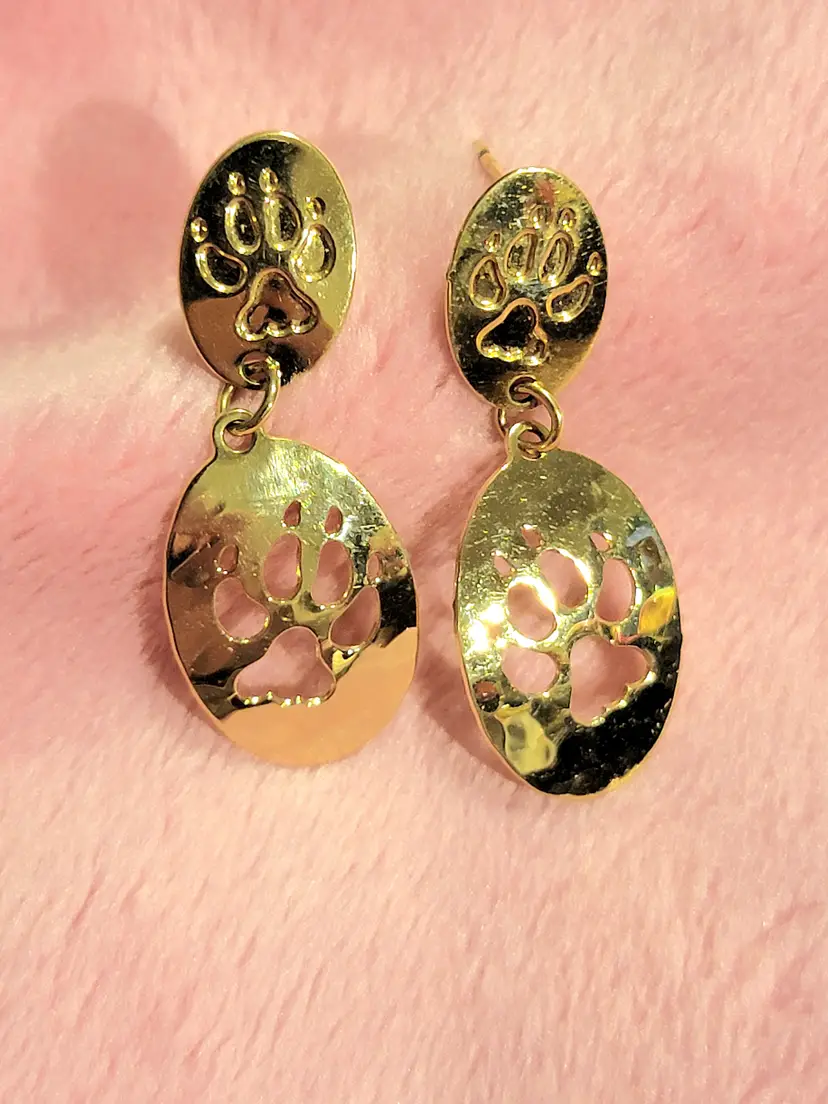 Signed Wild Bryde Goldtone earrings