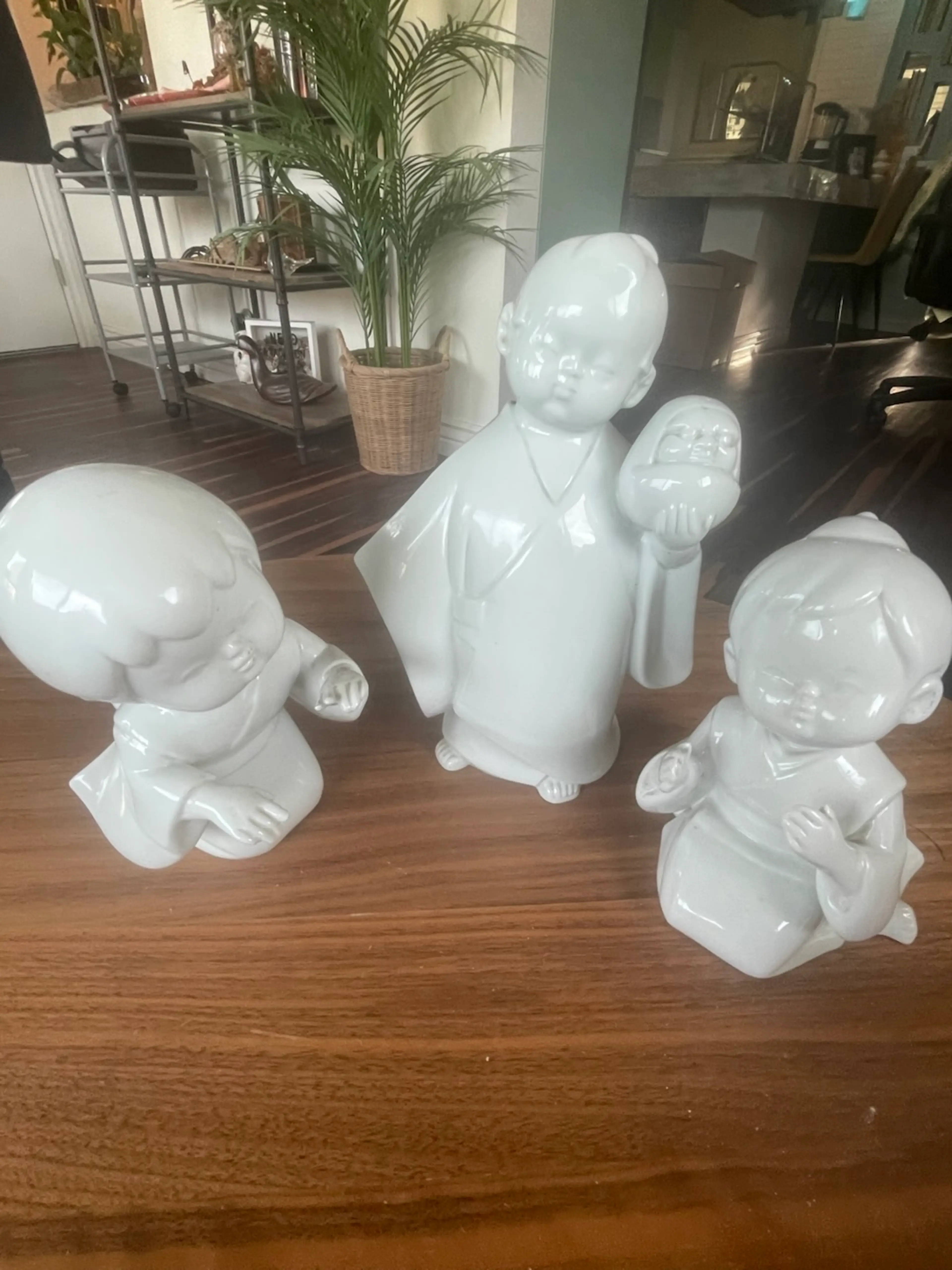 人の形 陶器 Niknax · 3 Vintage Japanese Ceramic Figures