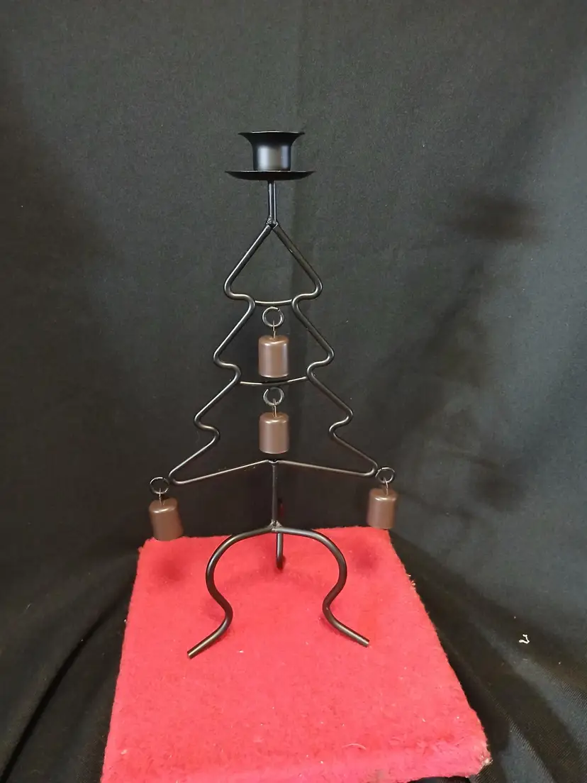 Metal Christmas Tree Candle Holder