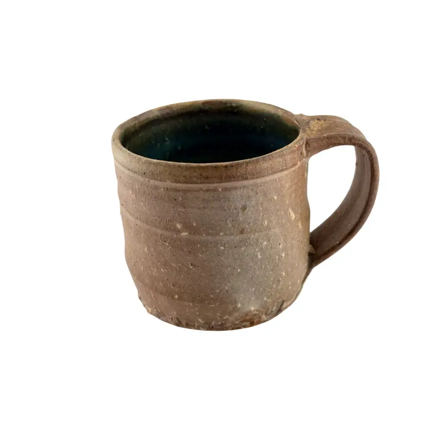 Vintage Pottery Coffee Mug 3” Tall x 4” Wide At Handle
