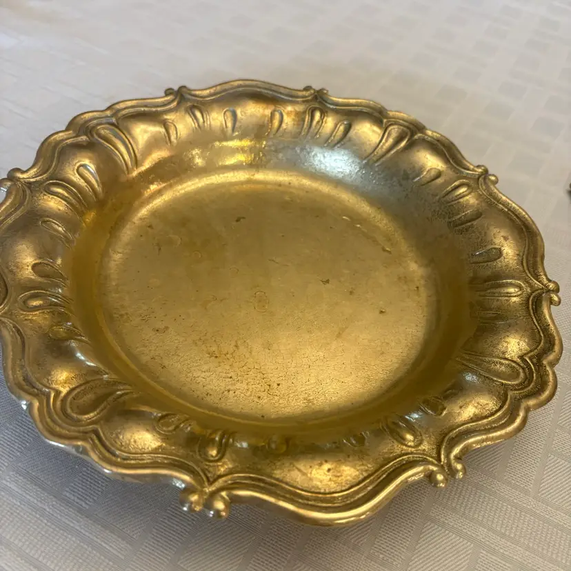 Vintage Italian Brass Baroque  Big Bowl - ART. 4580/2 - Made in Italy