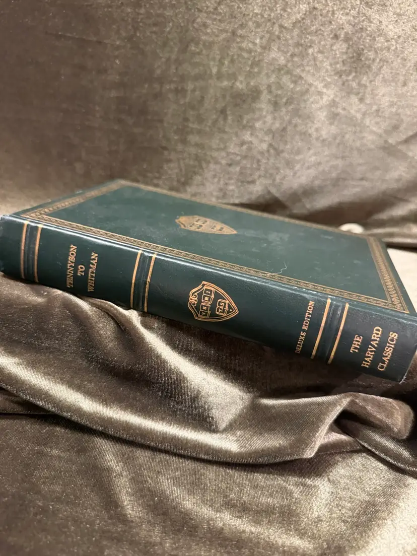 Vintage Harvard Classics Vol 42 Tennyson to Whitman Deluxe Edition Green Hardcover