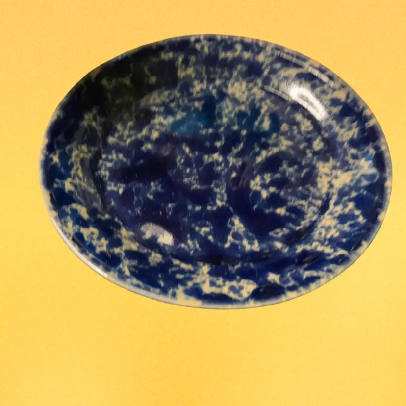 16. Pottery Blue Agate Lunch Plate