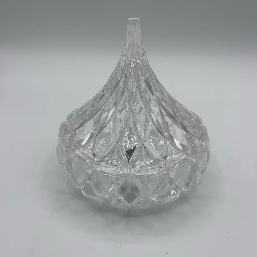 Crystal Hershey’s Kiss 5.25 Inches Trinket Box Or Candy Dish Shannon Crystal
