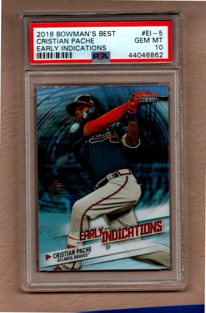 Cristian Pache 2018 Bowman's Best Early Indications #EI-5 GEM MT 10 Atlanta Braves