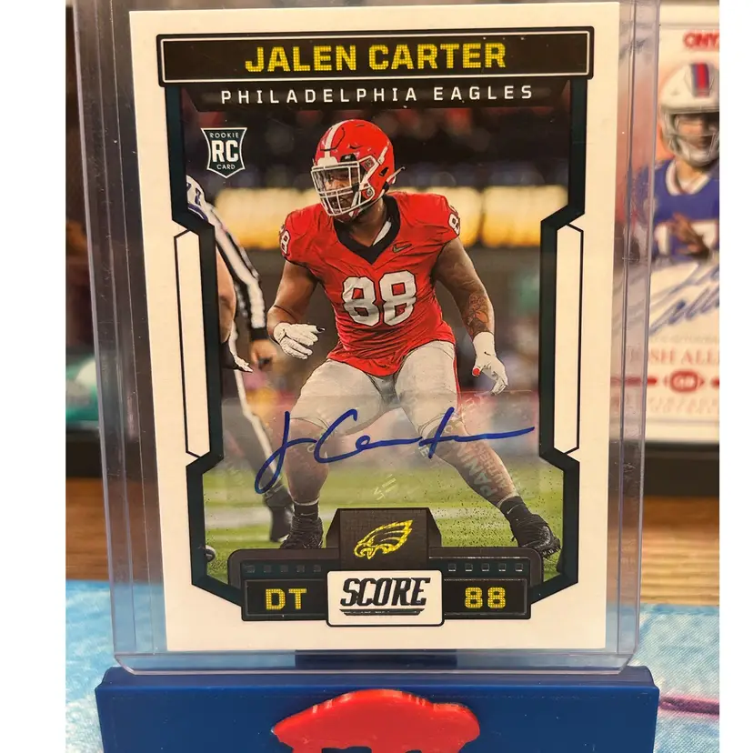 Jalen Carter Score Rookie Auto Eagles