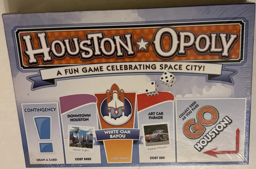 Houston-Opoly Board Game Space City Edition Late Sky Texas New