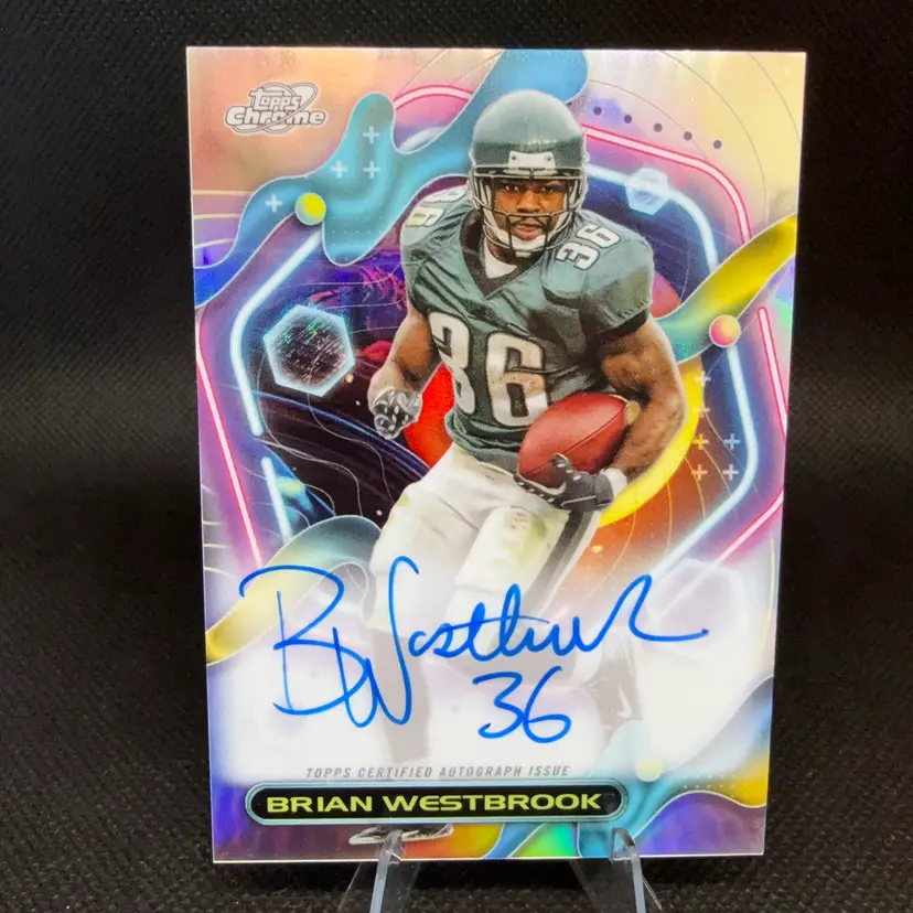 Brian Westbrook 2024 Topps Composite Cosmic Auto Variation Philadelphia Eagles