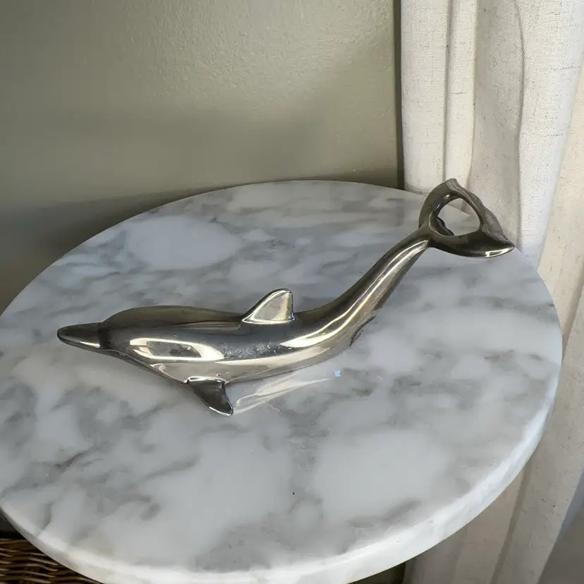 🔔 International Silver Co. Silverplate Dolphin Bottle Opener
