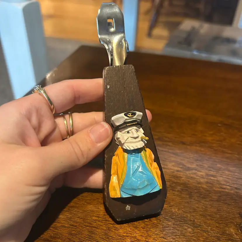 Wood Carved Can Opener