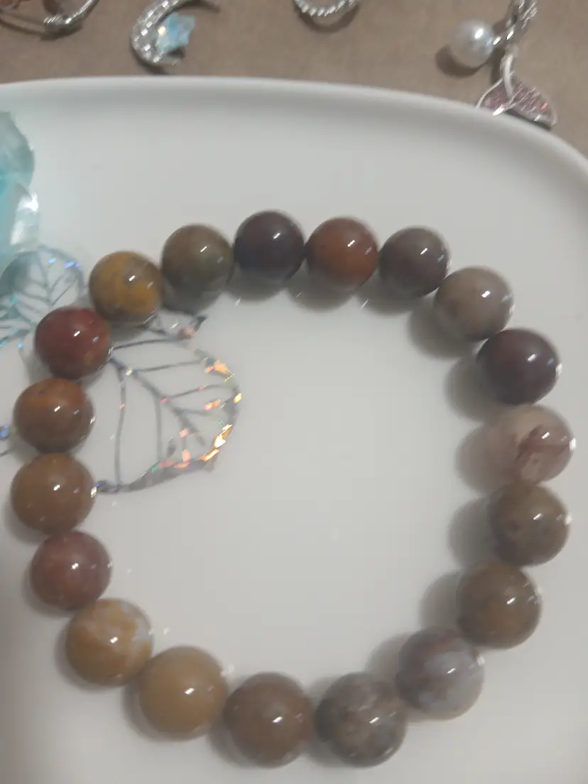Brown natural stone bracelet