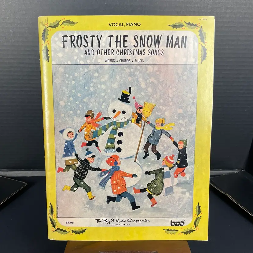 Frosty The Snowman & Other Christmas Songs Piano Sheet Music Book 1970 Vintage