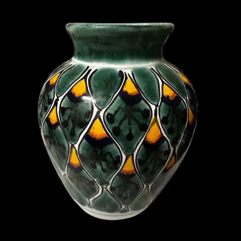 Mexican Talavera pottery vase