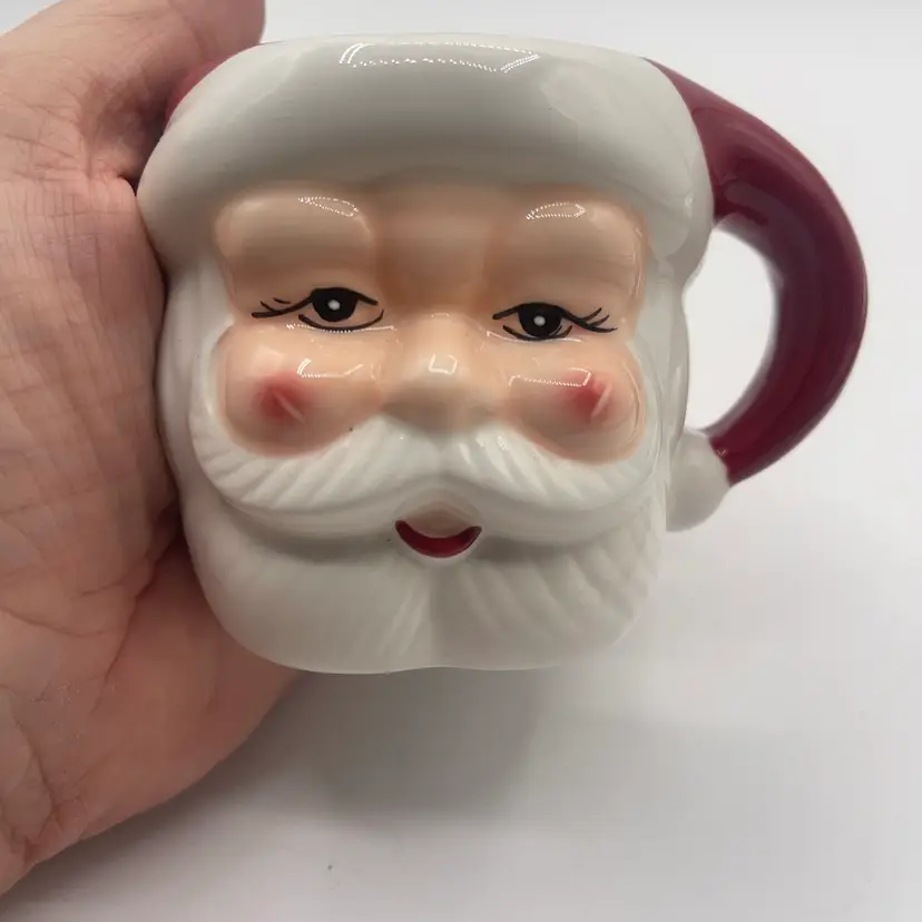 pottery Barn Santa Mug 3 Inches