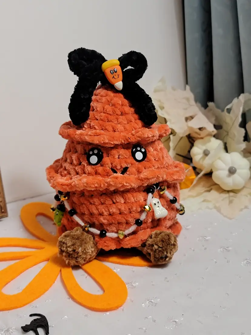 Crochet Fall~o~ween Xmas tree!