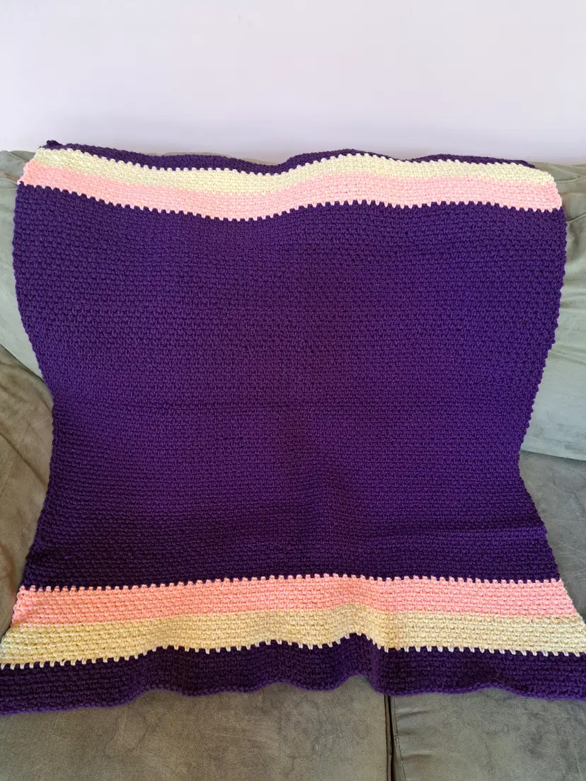 Purple Stripe Blanket