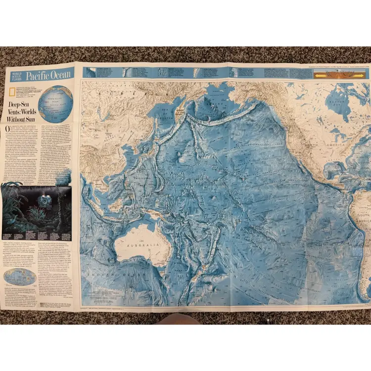 Map - Pacific And Indian Ocean - 1992