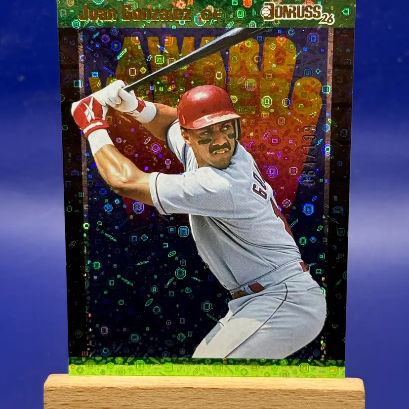 2026 Panini Decades 90s Juan Gonzalez Award Winners Green /199 #AW-JG B23