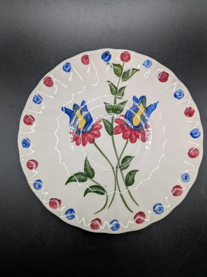 Blue Ridge Southern Potteries 6" Floral Plate