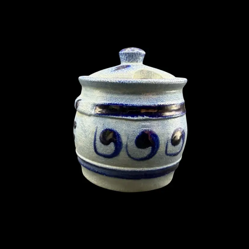 German Salt Glazed Mustard Pot Or Salt Dish