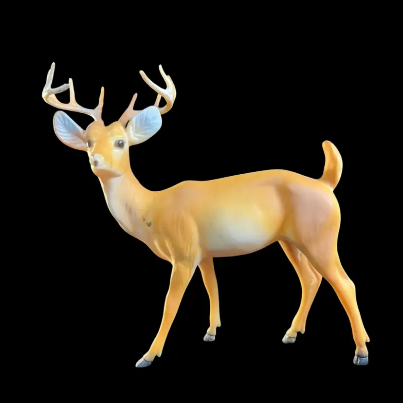 Vintage Hard Plastic 10 Point White Tail Buck