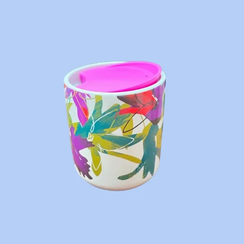 #305- Starbucks Travel Coffee Mug 
“Floral Spring” Travel Cap No Handle