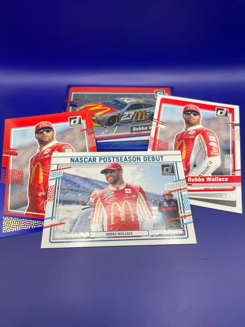 Bubba Wallace NASCAR 2024 Panini Donruss/Optic  4 Card Lot Curated By Little Bear